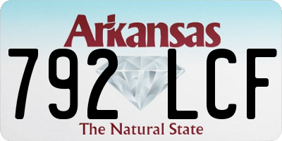 AR license plate 792LCF
