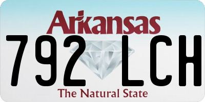 AR license plate 792LCH