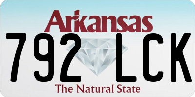 AR license plate 792LCK