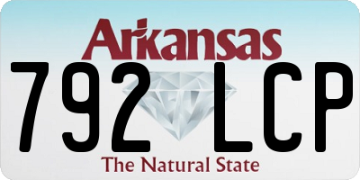 AR license plate 792LCP