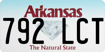 AR license plate 792LCT