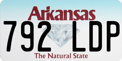 AR license plate 792LDP