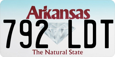 AR license plate 792LDT