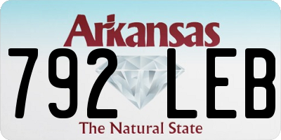 AR license plate 792LEB