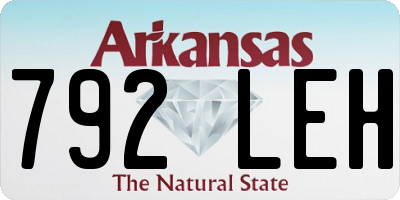 AR license plate 792LEH