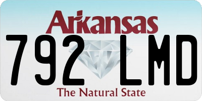 AR license plate 792LMD