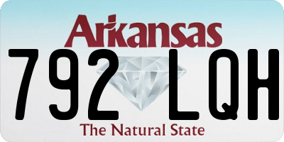 AR license plate 792LQH