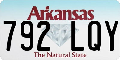 AR license plate 792LQY