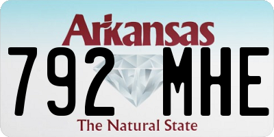 AR license plate 792MHE