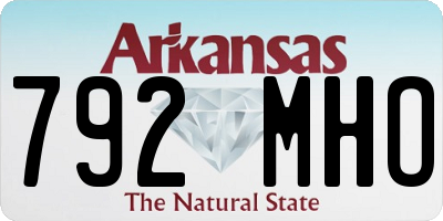 AR license plate 792MHO