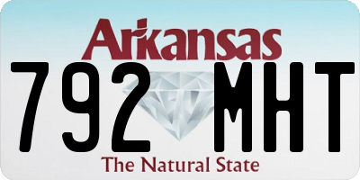 AR license plate 792MHT