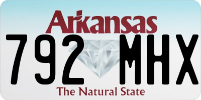 AR license plate 792MHX