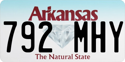 AR license plate 792MHY