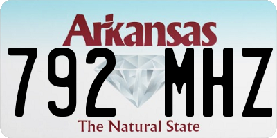 AR license plate 792MHZ