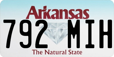 AR license plate 792MIH