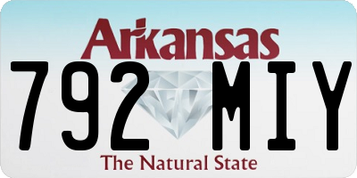 AR license plate 792MIY