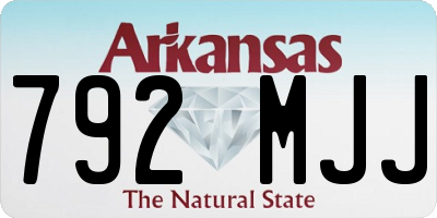 AR license plate 792MJJ