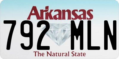 AR license plate 792MLN