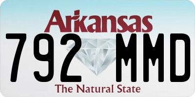 AR license plate 792MMD