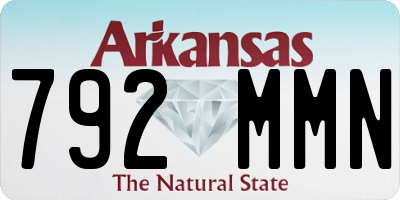 AR license plate 792MMN