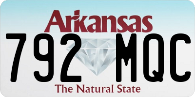AR license plate 792MQC