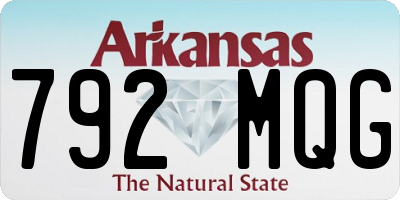 AR license plate 792MQG