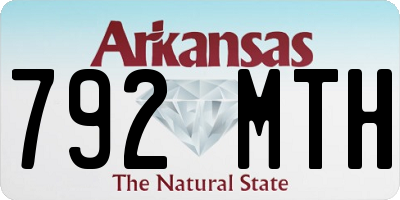 AR license plate 792MTH