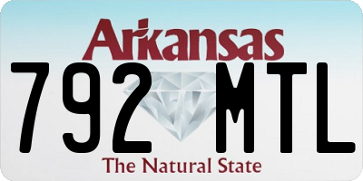 AR license plate 792MTL