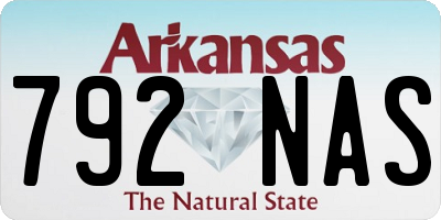 AR license plate 792NAS