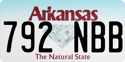 AR license plate 792NBB