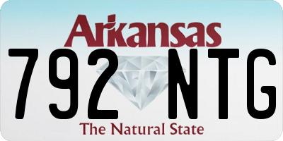 AR license plate 792NTG