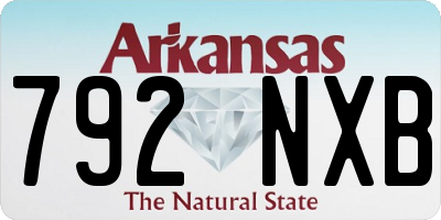 AR license plate 792NXB