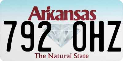 AR license plate 792OHZ