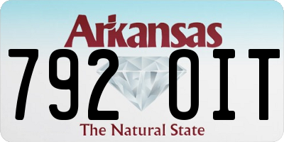 AR license plate 792OIT