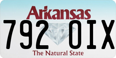 AR license plate 792OIX
