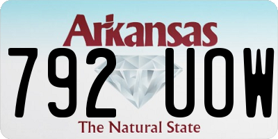 AR license plate 792UOW