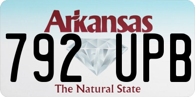 AR license plate 792UPB