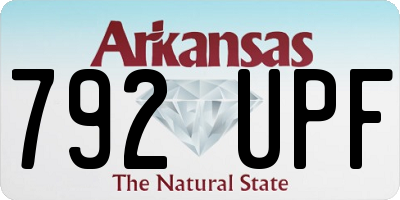 AR license plate 792UPF