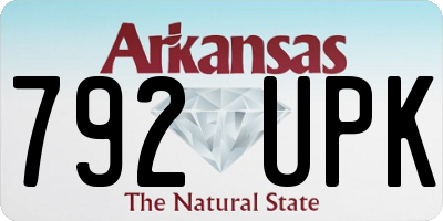 AR license plate 792UPK