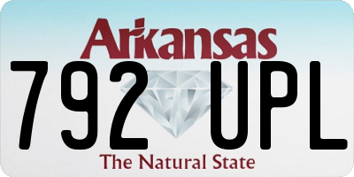 AR license plate 792UPL