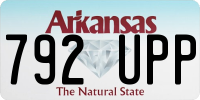 AR license plate 792UPP