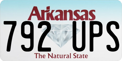 AR license plate 792UPS