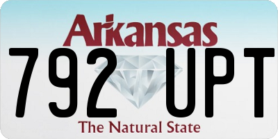AR license plate 792UPT