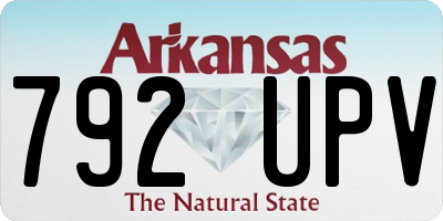 AR license plate 792UPV