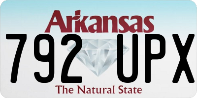 AR license plate 792UPX