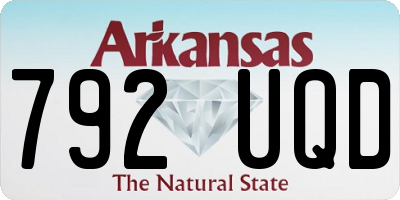 AR license plate 792UQD