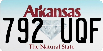AR license plate 792UQF