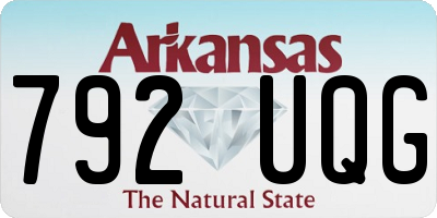 AR license plate 792UQG