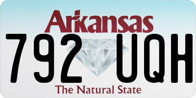 AR license plate 792UQH