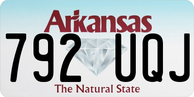 AR license plate 792UQJ